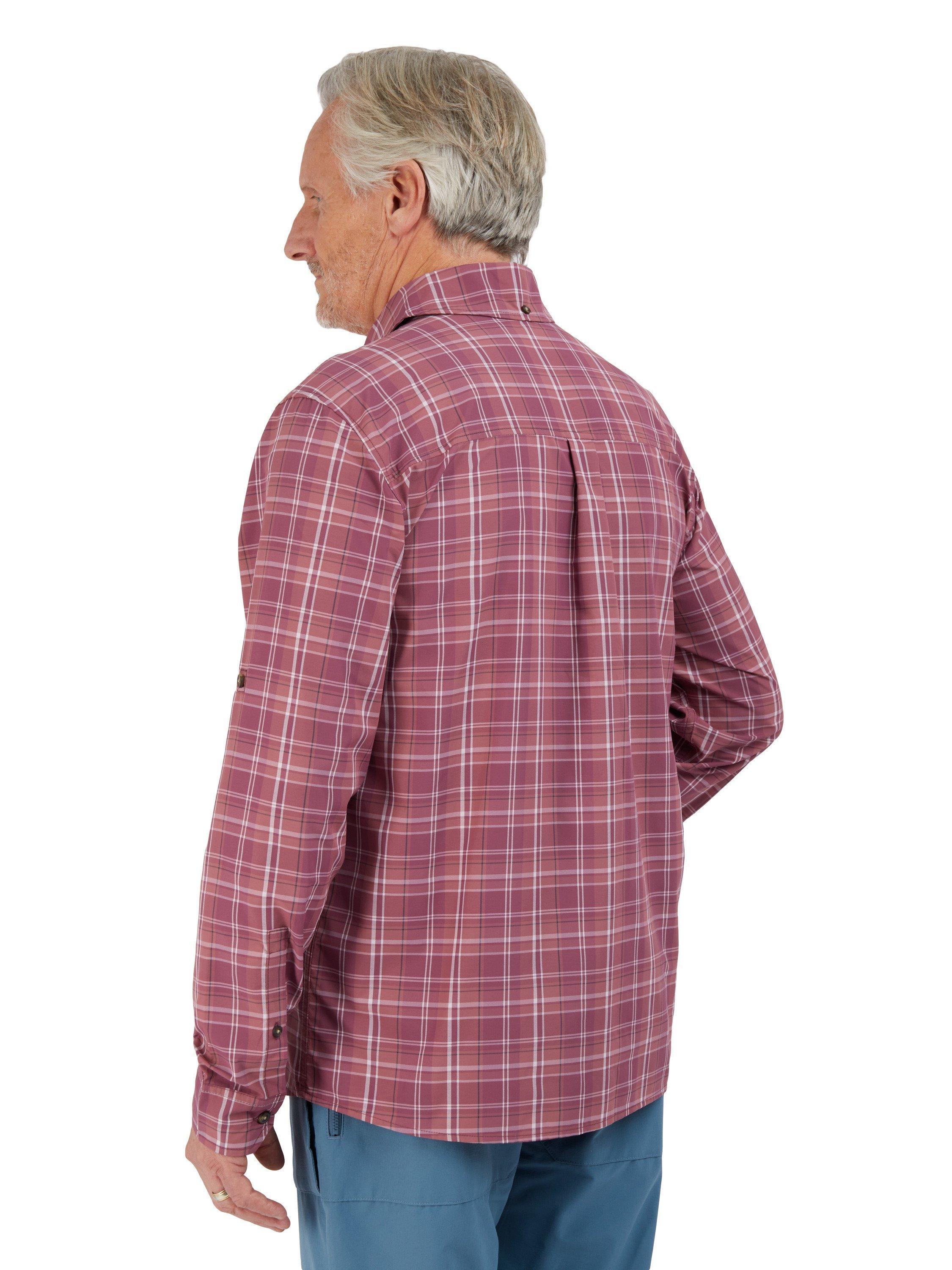 Product image 2 of 10, which shows Rohan Men's Pennine Long Sleeve Shirt, Grape Purple Check, S