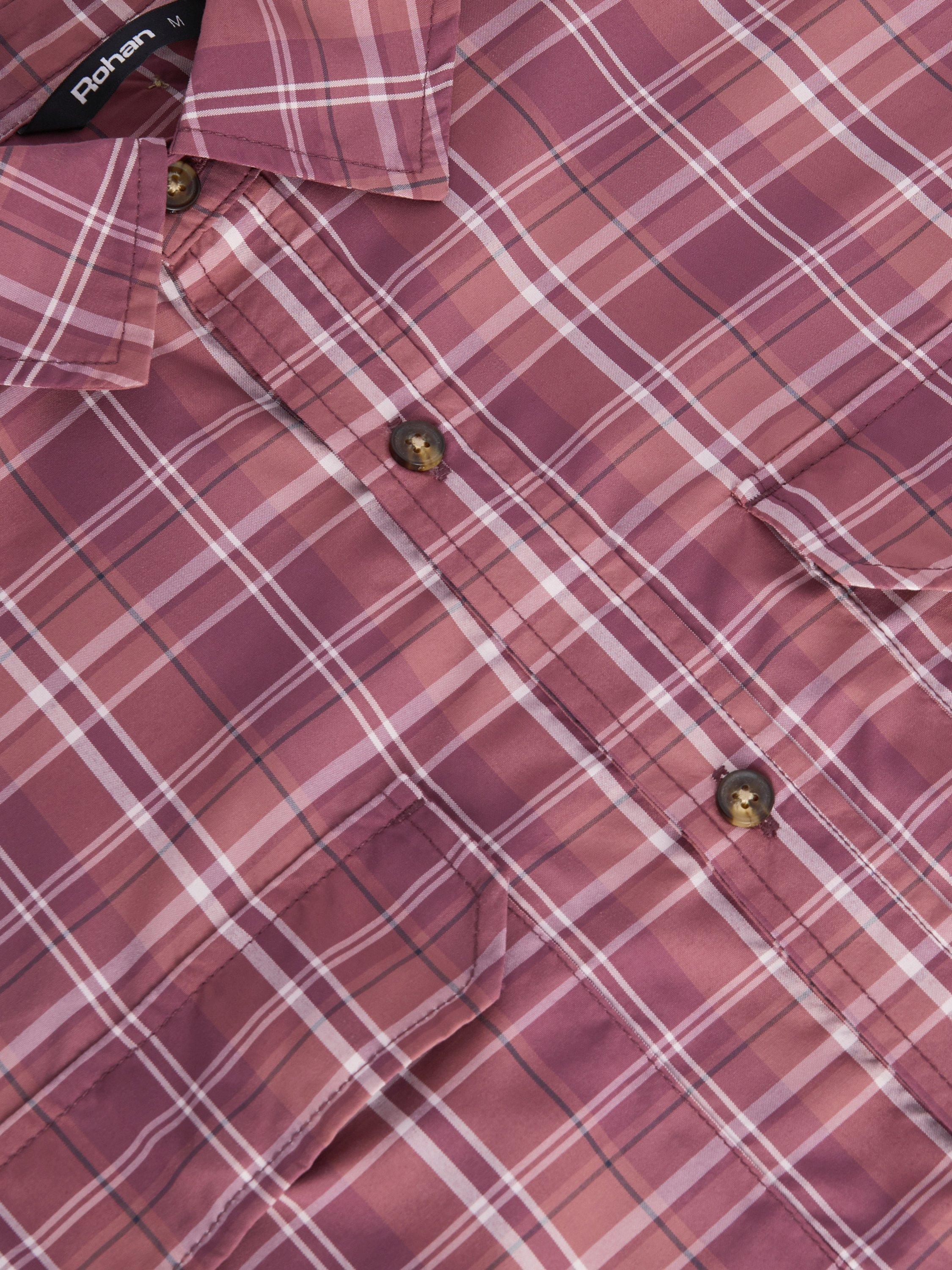 Product image 10 of 10, which shows Rohan Men's Pennine Long Sleeve Shirt, Grape Purple Check, S