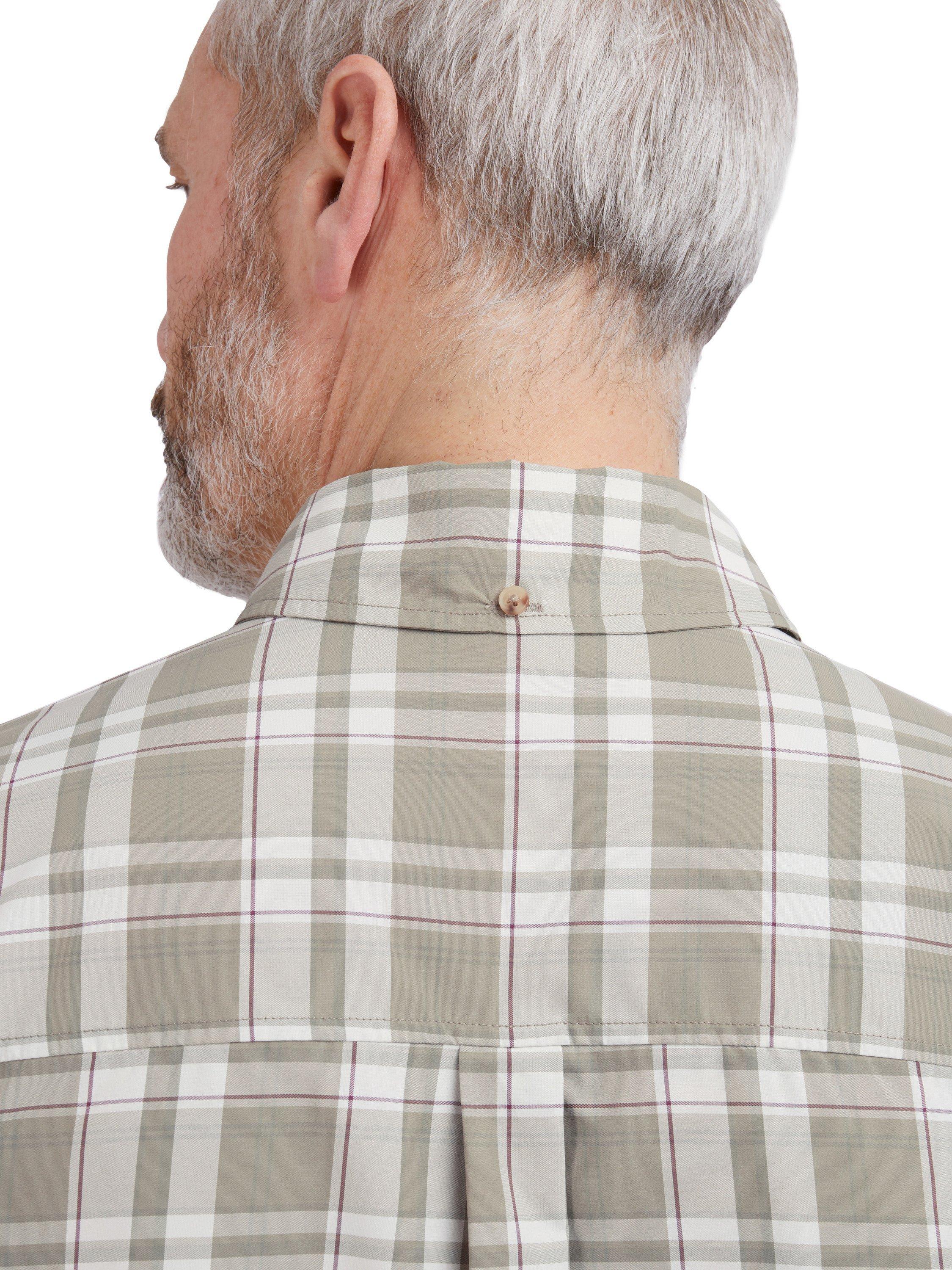 Product image 7 of 7, which shows Rohan Men's Pennine Short Sleeve Shirt, Desert Green Check, S