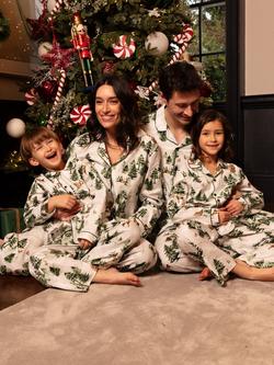 Cyberjammies Fern Alpine Long Pyjama Set, Olive - view 2, Olive