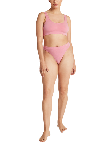 Nudea Seamless Crop Top Bralette, Rose Pink, Rose Pink