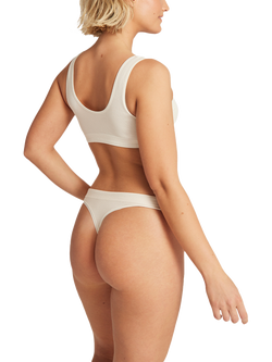 Nudea Seamless Crop Top Bralette - view 2, White Sand