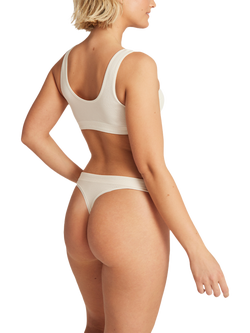 Nudea Seamless Crop Top Bralette, White Sand - view 2, White Sand