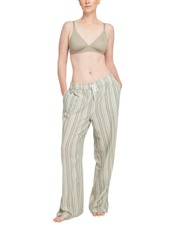 Nudea The PJ Trouser Pyjama Bottoms, Sage/White