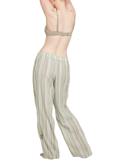 Nudea The PJ Trouser Pyjama Bottoms - view 2, Sage/White