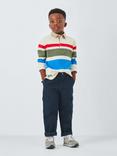 John Lewis Kids' Slub Cargo Trousers, Navy Blazer