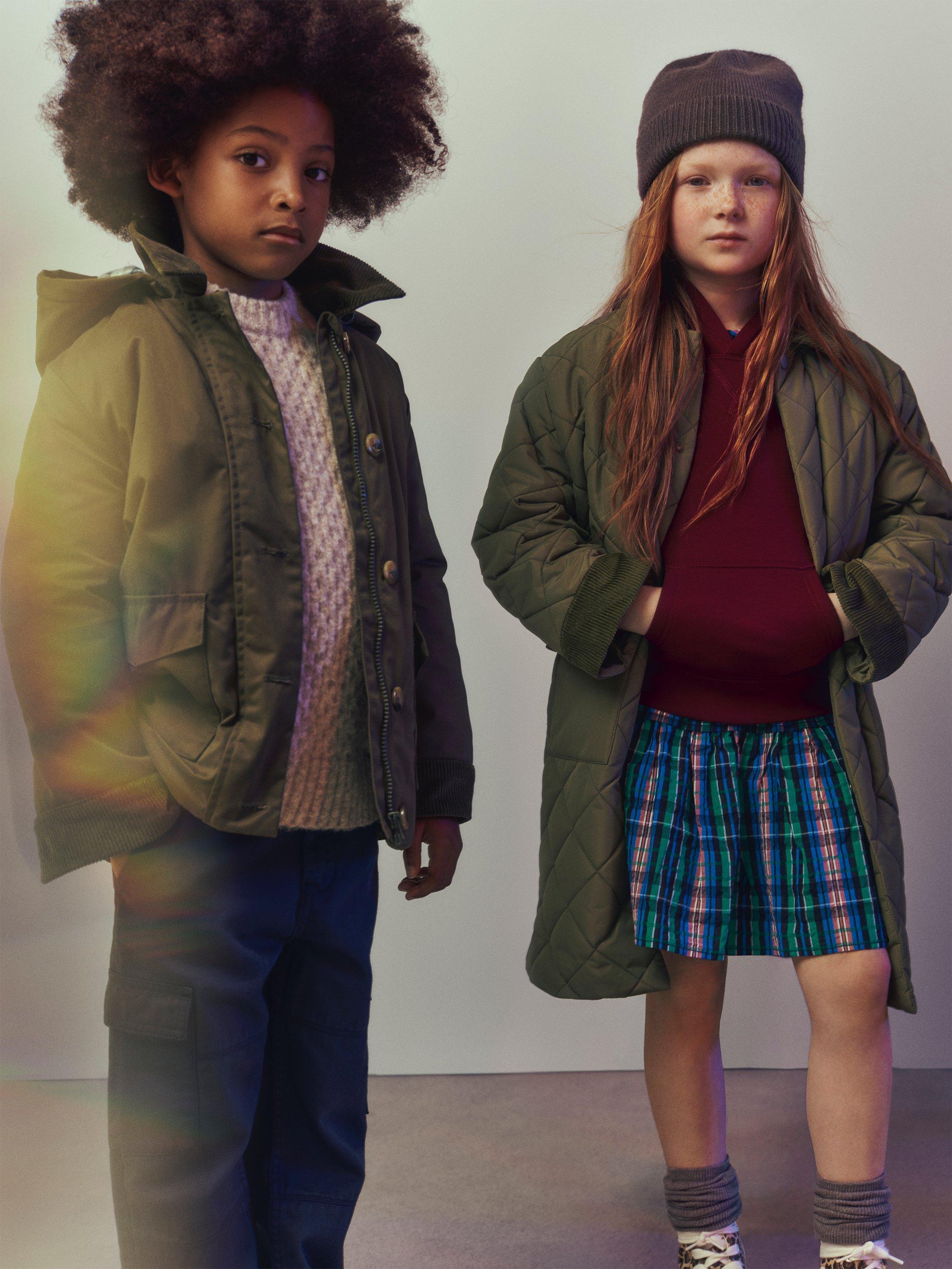 Product image 7 of 8, which shows John Lewis Kids' Slub Cargo Trousers, Navy Blazer, 5 years