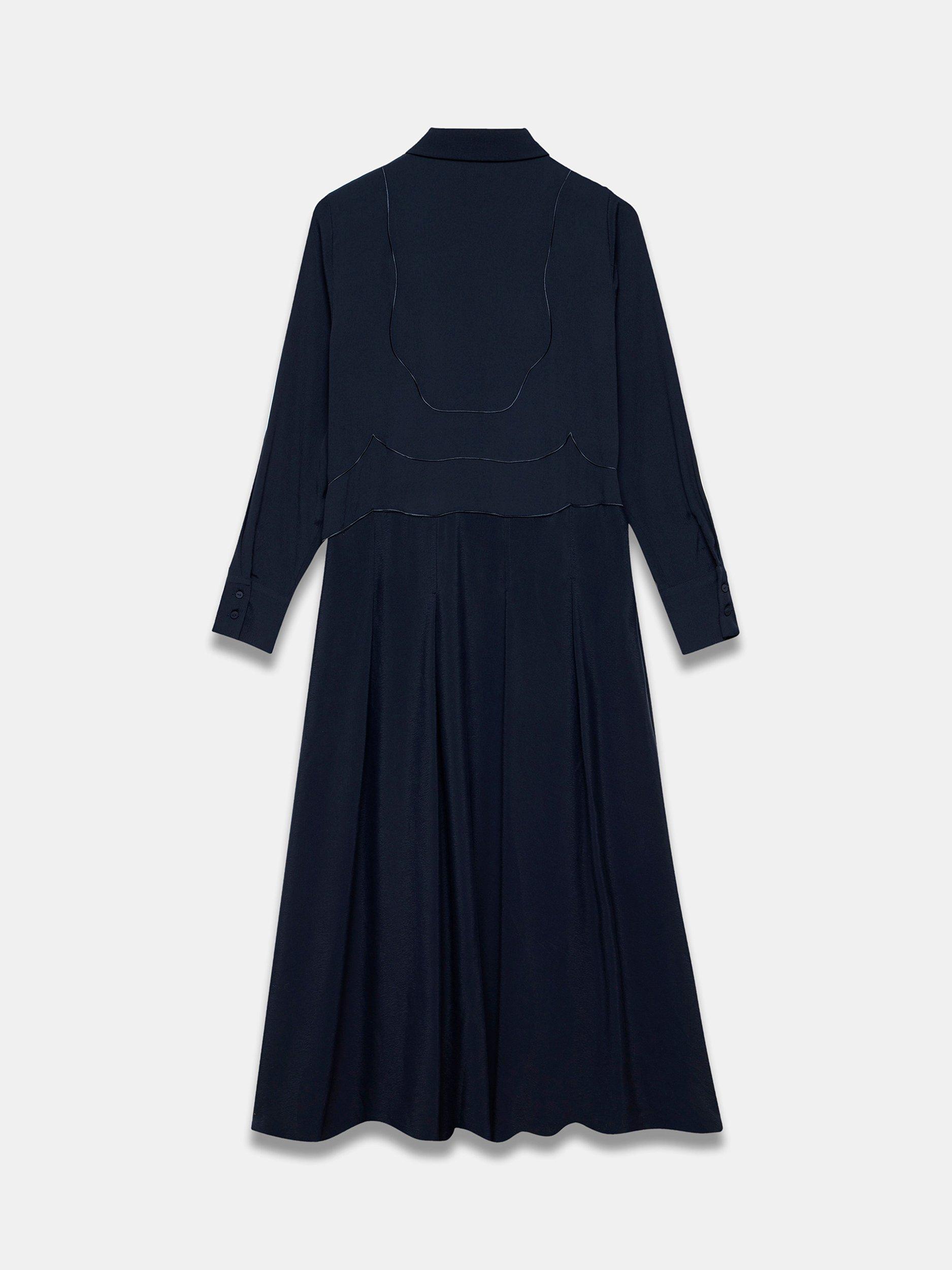 Product image 8 of 8, which shows Mint Velvet Shirt Maxi Dress, Blue Navy, 6