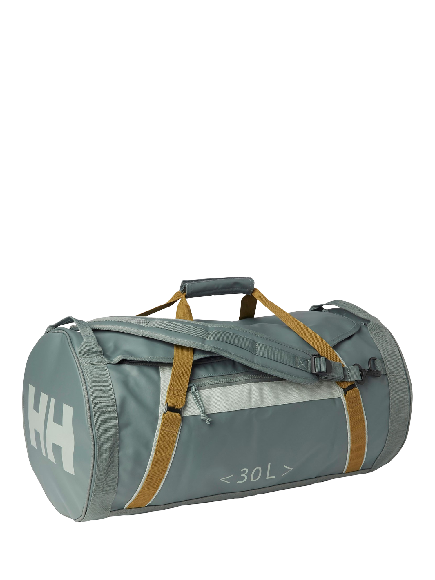 Product image 1 of 4, which shows Helly Hansen 30L Duffel Bag, Grey Cactus