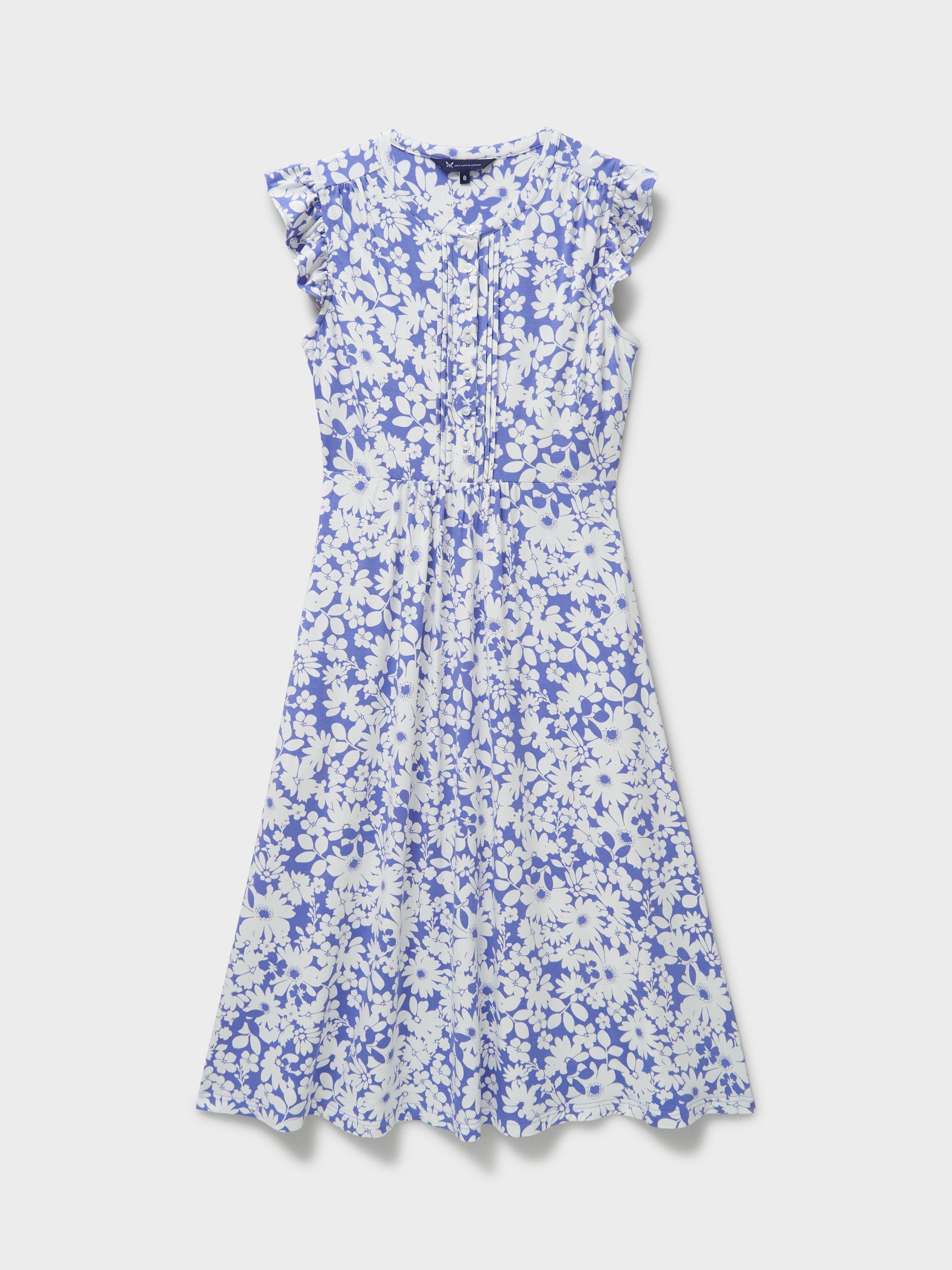Product image 5 of 5, which shows Crew Clothing Lydia Kylie Floral Dress, Multi/Blue, 6