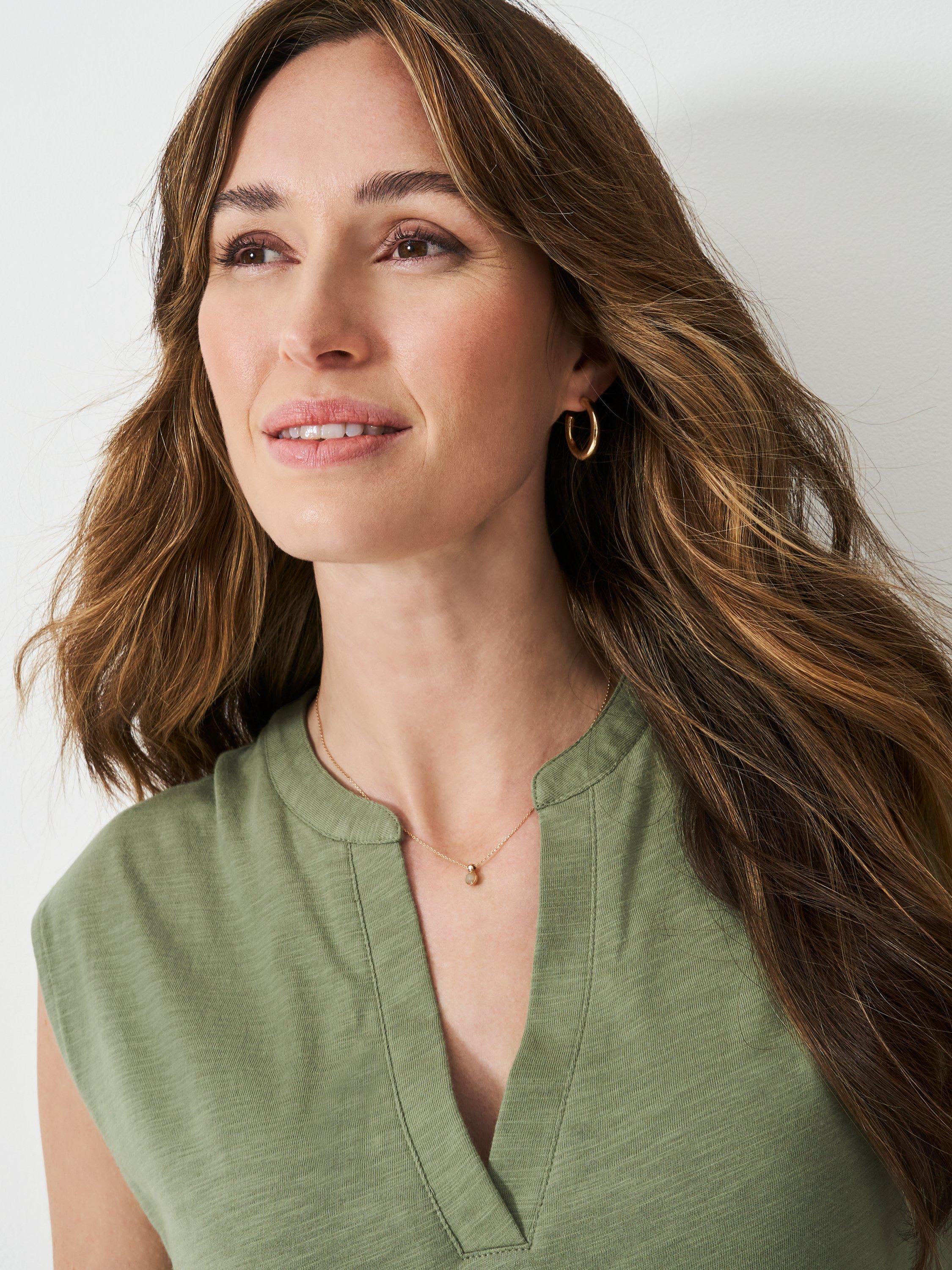 Product image 4 of 5, which shows Crew Clothing Adina Jersey Midi Dress, Dark Green, 6