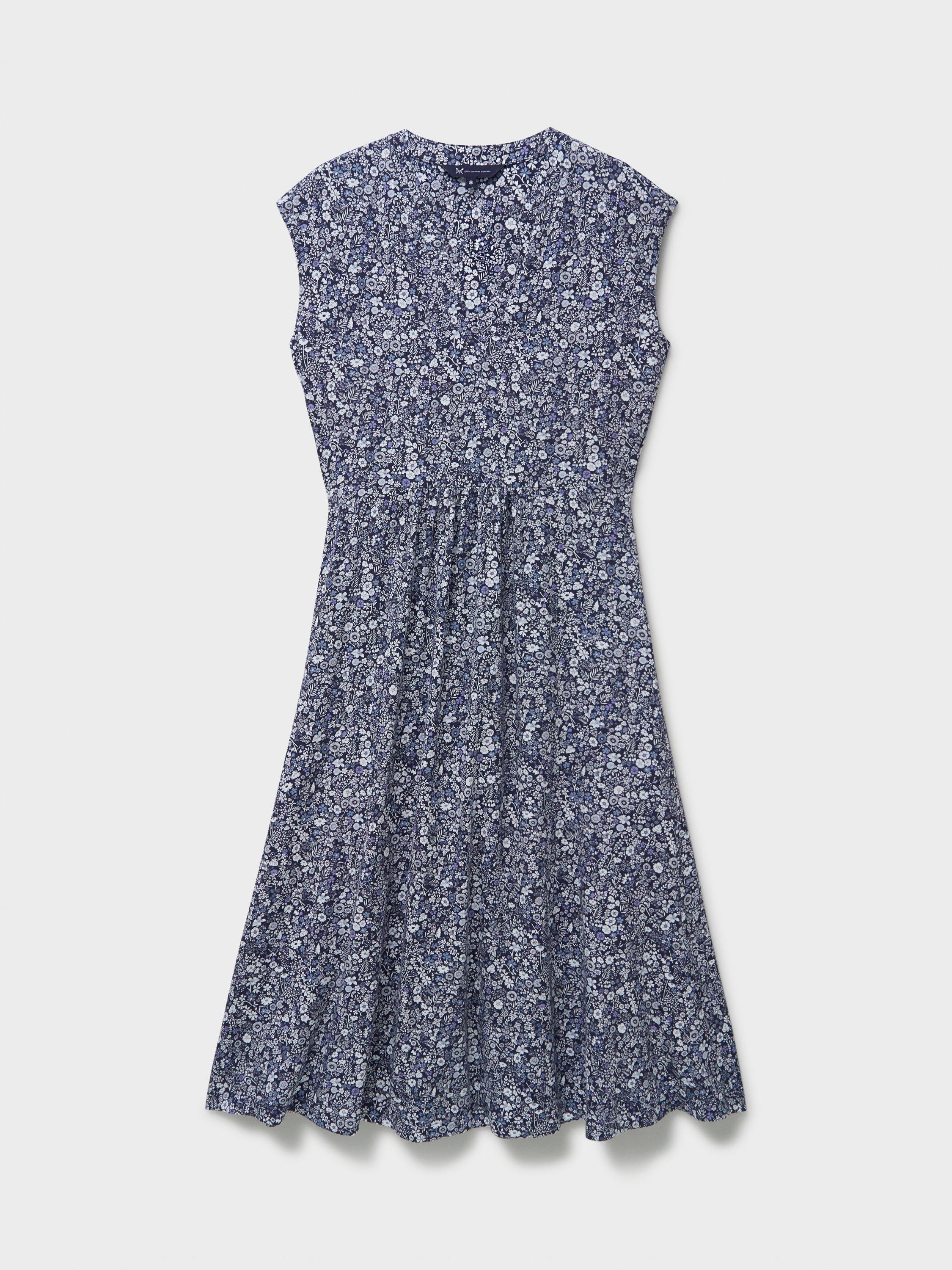 Product image 6 of 6, which shows Crew Clothing Nina Hazel Floral Dress, Navy, 6