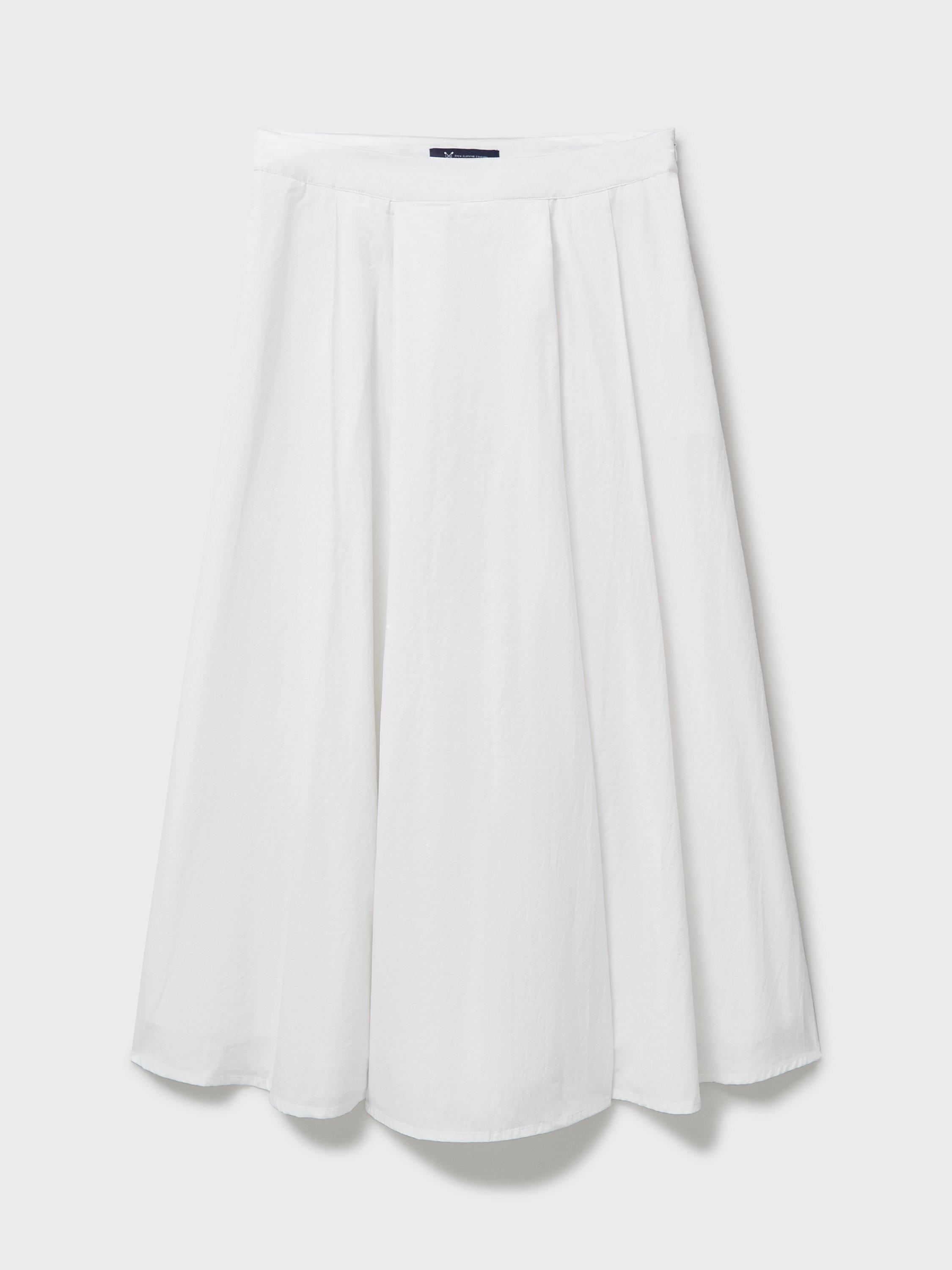 Product image 5 of 5, which shows Crew Clothing Gabby Darted Skirt, White, 6