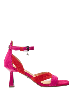 Moda in Pelle Livelia Suede Two-Tone Heeled Sandals, Pink