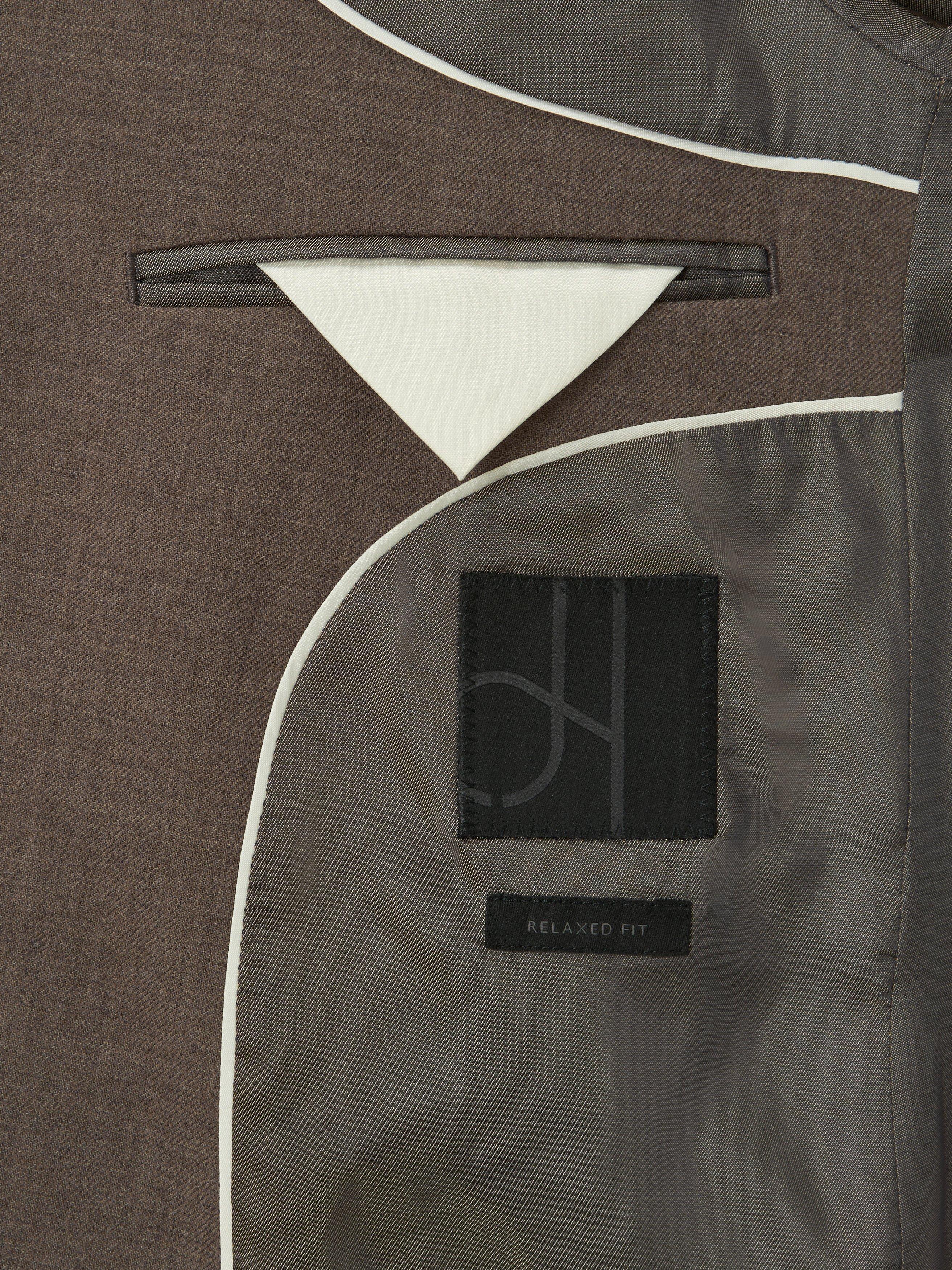 Product image 5 of 7, which shows John Lewis Wool Flannel Boxy Fit Double Breasted Suit Jacket, Natural, 36R