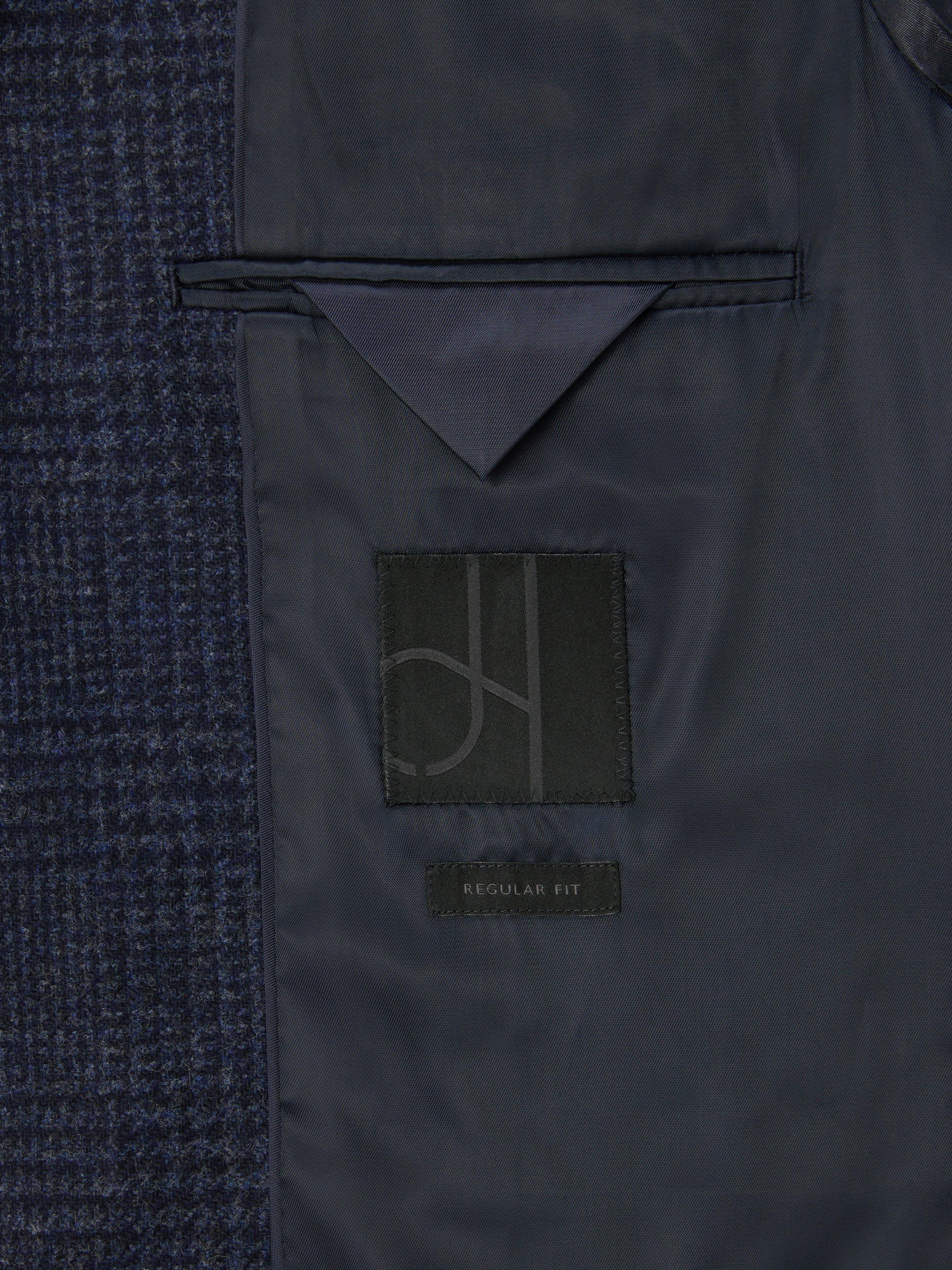 Product image 7 of 7, which shows John Lewis Moon's Wool Check Regular Fit Blazer, Navy, 38R