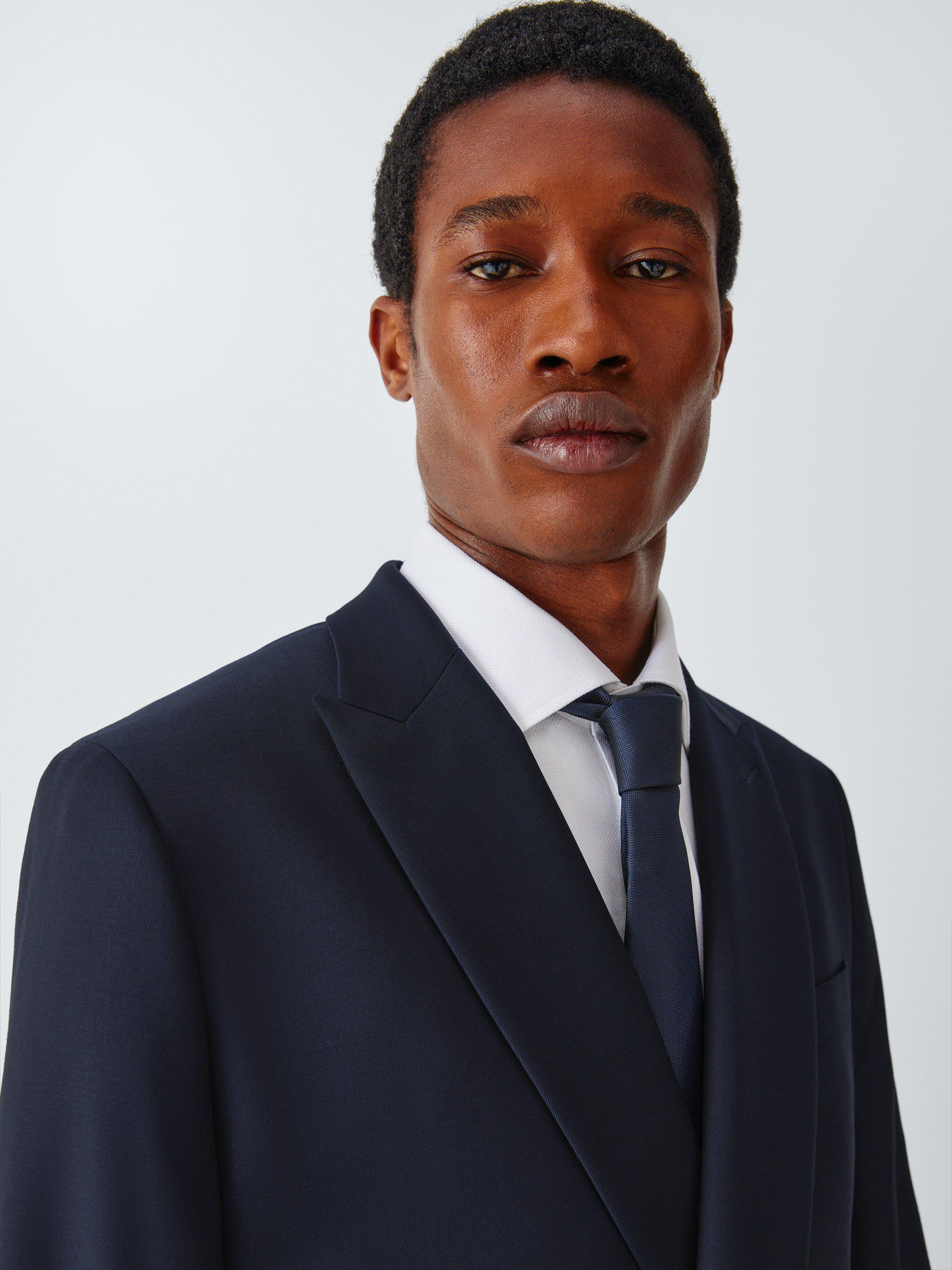 Product image 6 of 7, which shows John Lewis Slim Fit Pure Wool Double Breasted Suit Jacket, Navy, 36S