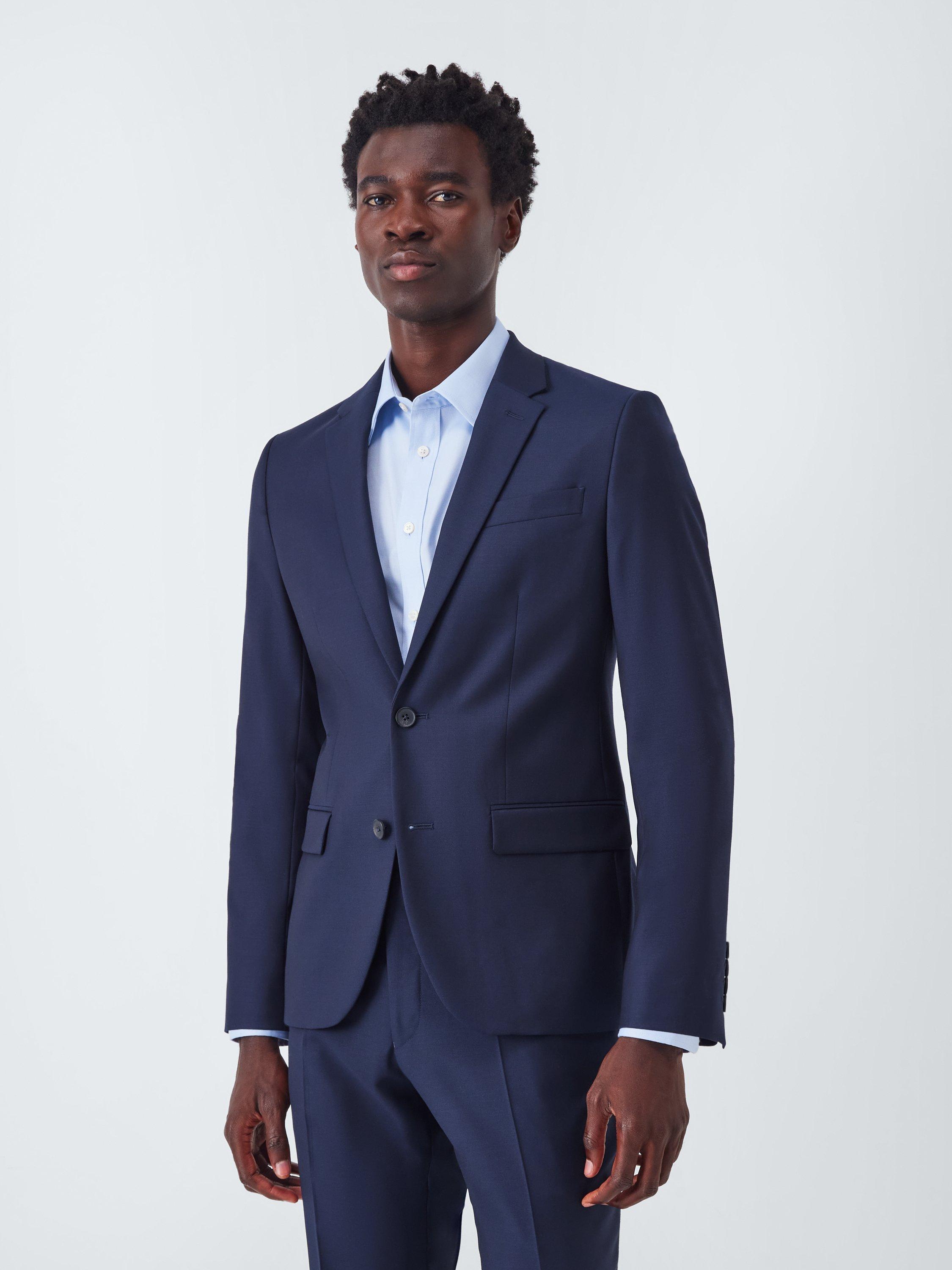 Product image 1 of 7, which shows John Lewis Slim Fit Pure Wool Blend Suit Jacket, Navy, 36S