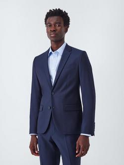 John Lewis Slim Fit Pure Wool Blend Suit Jacket, Navy, Navy