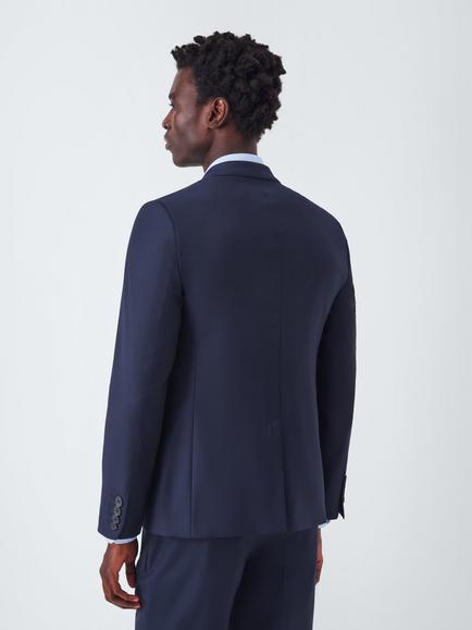 John Lewis Slim Fit Pure Wool Blend Suit Jacket, Navy - view 2, Navy