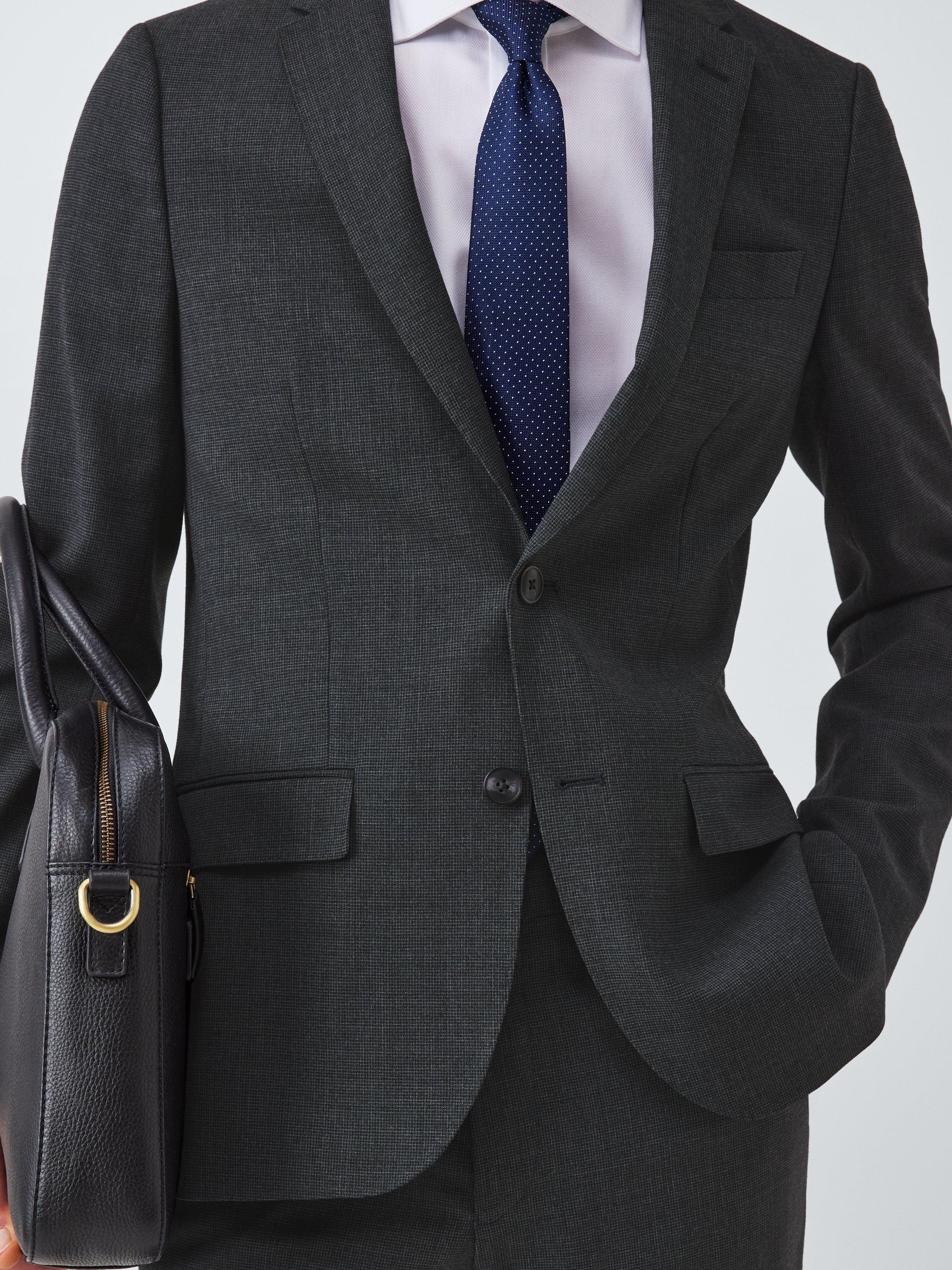 Product image 6 of 7, which shows John Lewis Single Breasted Slim Fit Wool Blend Suit Jacket, Charcoal, 36S