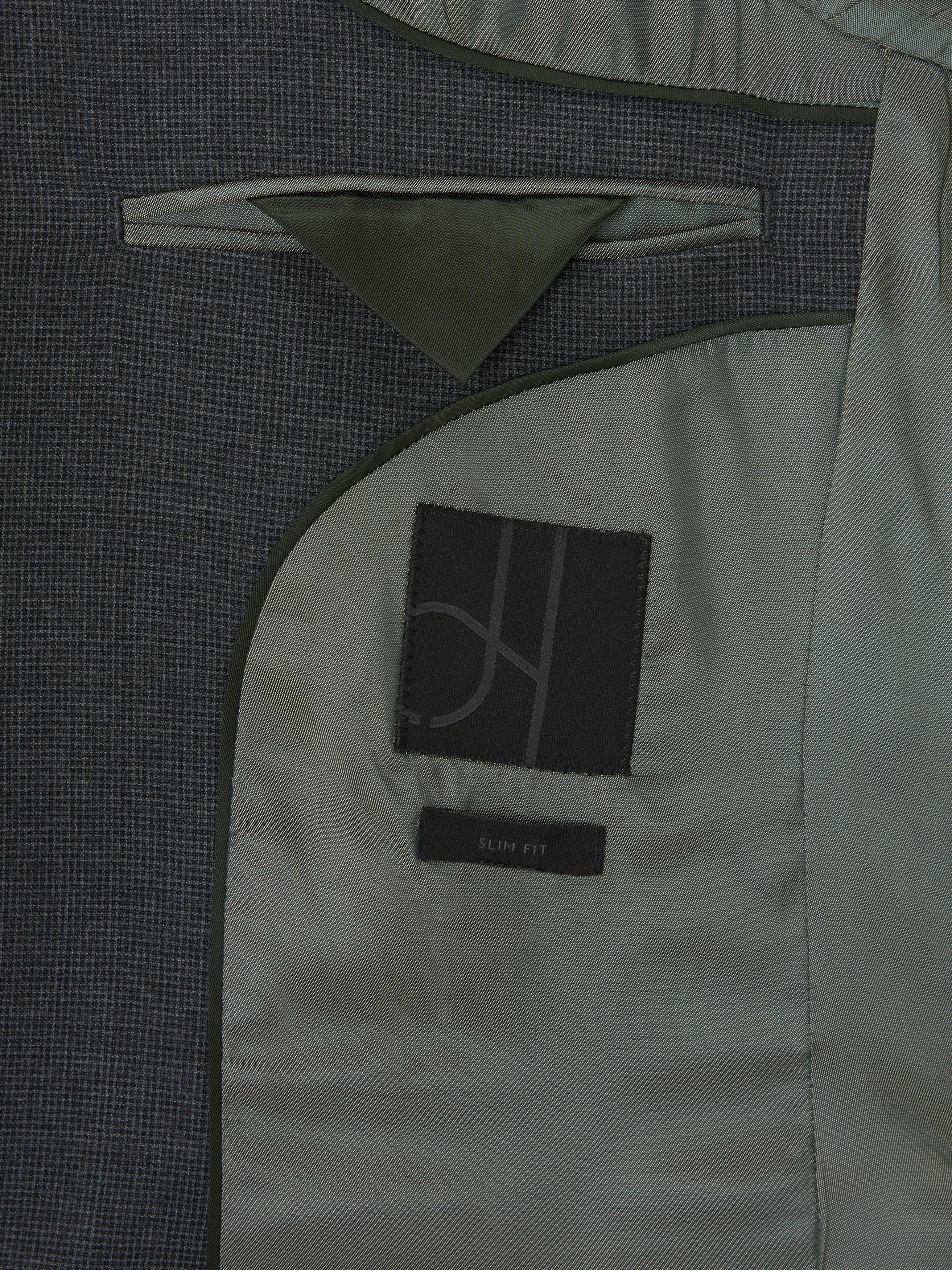 Product image 7 of 7, which shows John Lewis Single Breasted Slim Fit Wool Blend Suit Jacket, Charcoal, 36S