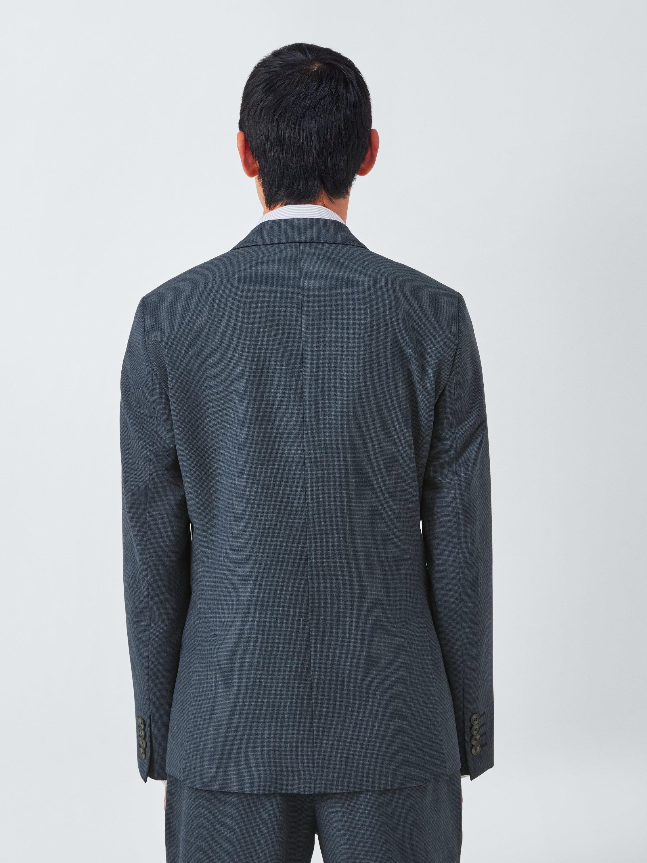 Product image 2 of 7, which shows John Lewis Single Breasted Slim Fit Wool Blend Suit Jacket, Navy, 36S