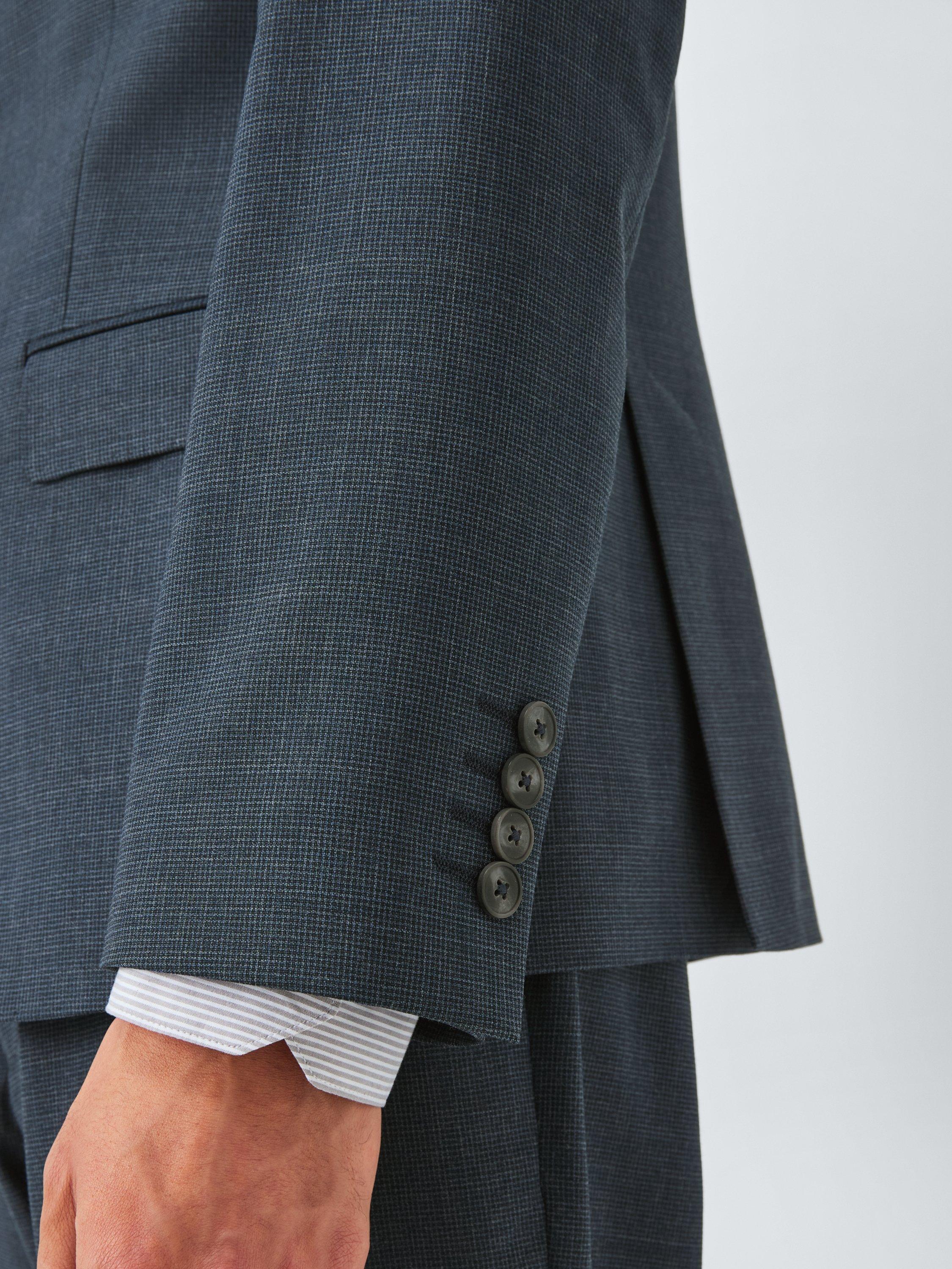 Product image 6 of 7, which shows John Lewis Single Breasted Slim Fit Wool Blend Suit Jacket, Navy, 36S