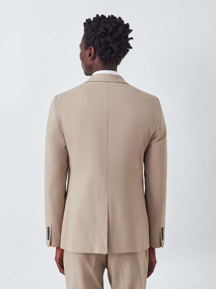 John Lewis Single Breasted Slim Fit Wool Blend Suit Jacket - view 2, Beige