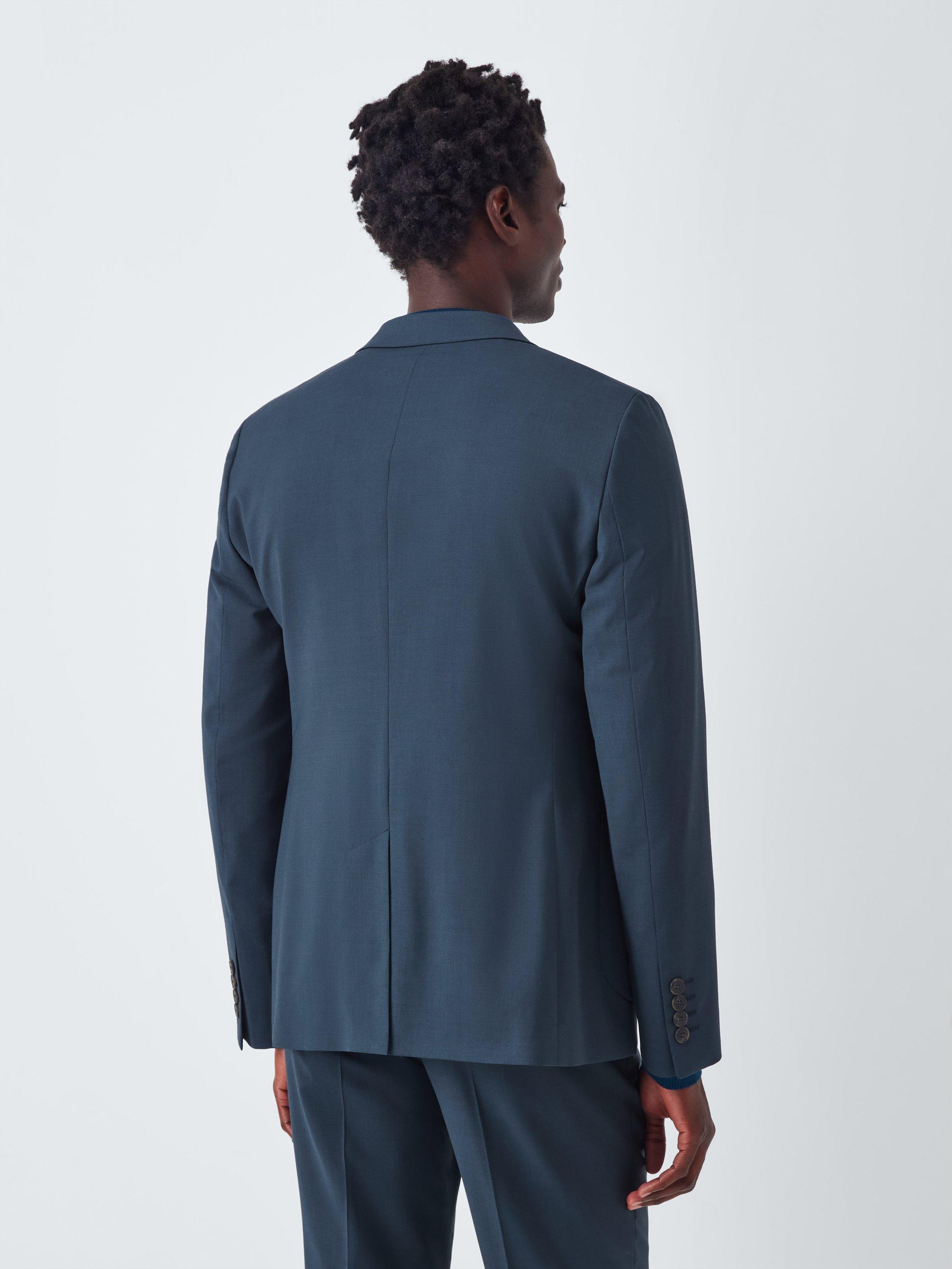 Product image 2 of 7, which shows John Lewis Single Breasted Slim Fit Wool Blend Suit Jacket, Teal, 36S
