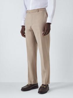 John Lewis Slim Fit Wool Blend Suit Trousers, Beige