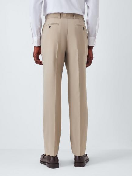 John Lewis Slim Fit Wool Blend Suit Trousers - view 2, Beige