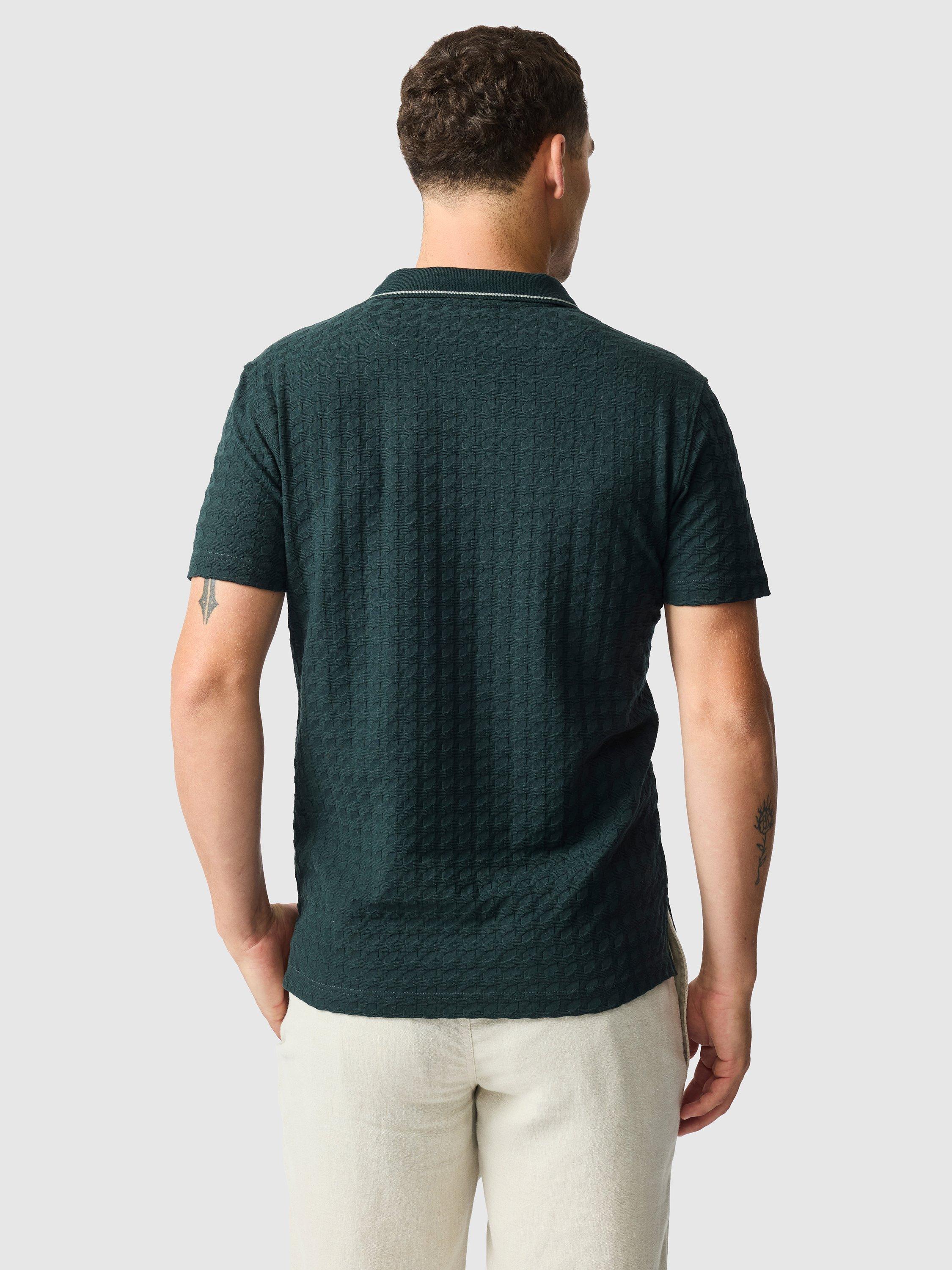 Product image 3 of 6, which shows Rodd & Gunn Glen Albyn Premium Cotton Slim Fit Short Sleeve Polo Shirt, Forest, S