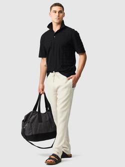 Rodd & Gunn Rosskeen Textured Premium Cotton Regular Fit Short Sleeve Polo Shirt - view 2, Noir