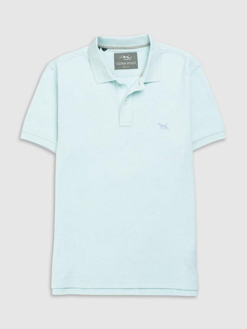 Product image 4 of 5, which shows Rodd & Gunn The Gunn Cotton Slim Fit Short Sleeve Polo Shirt, Cool Mint, XS