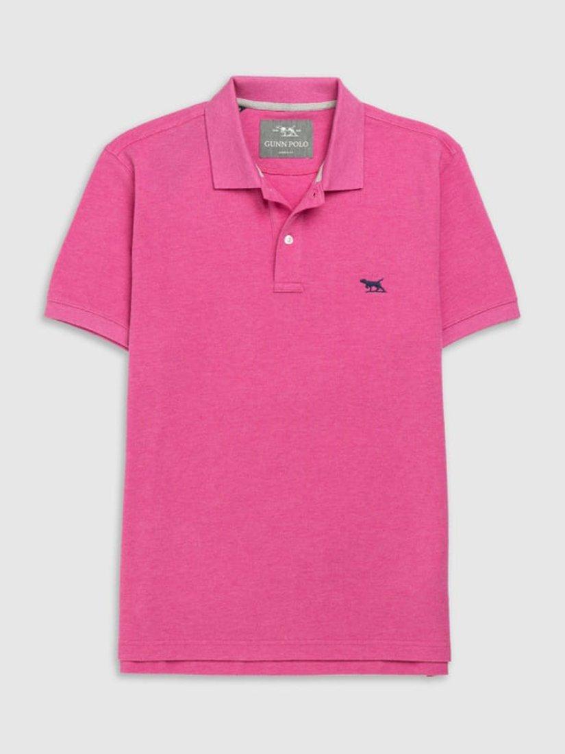 Product image 4 of 5, which shows Rodd & Gunn The Gunn Cotton Slim Fit Short Sleeve Polo Shirt, Flamingo, XS