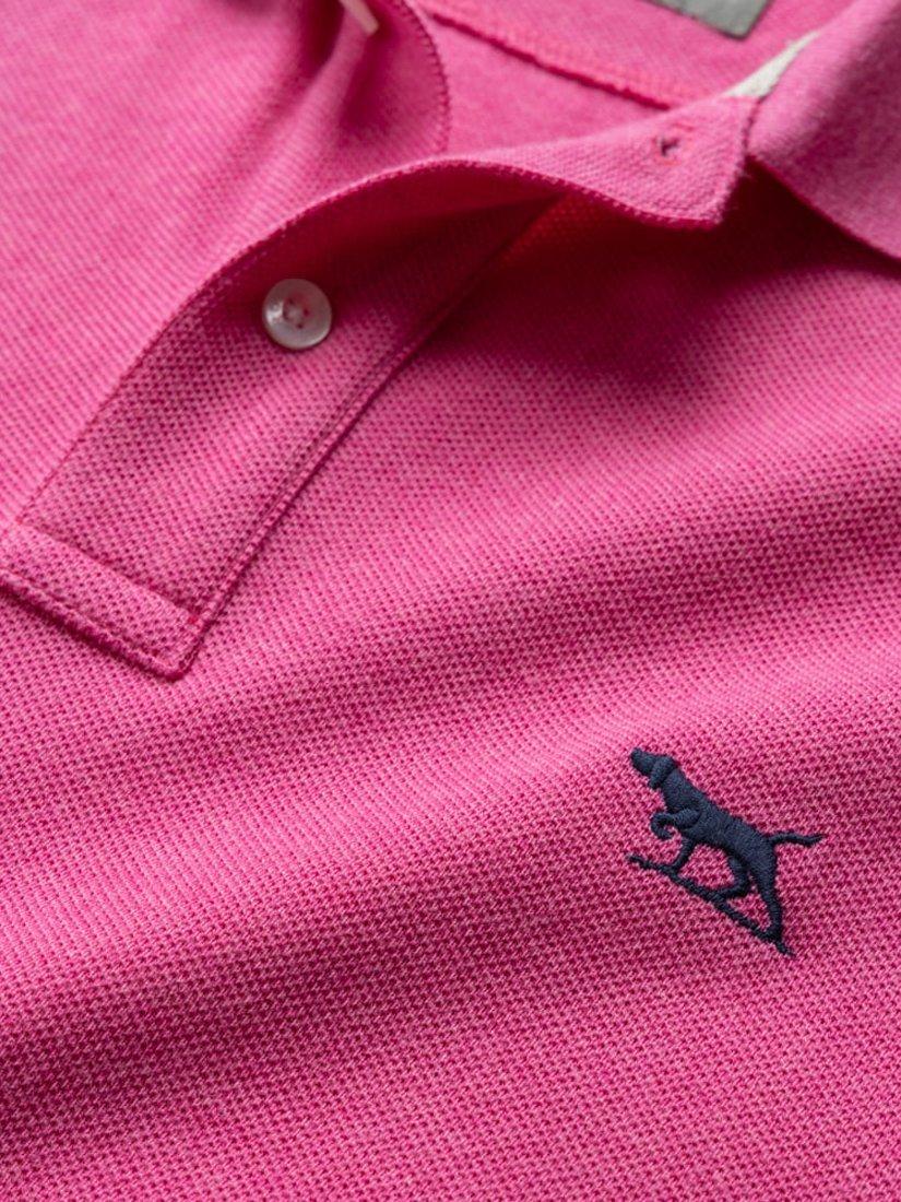 Product image 5 of 5, which shows Rodd & Gunn The Gunn Cotton Slim Fit Short Sleeve Polo Shirt, Flamingo, XS