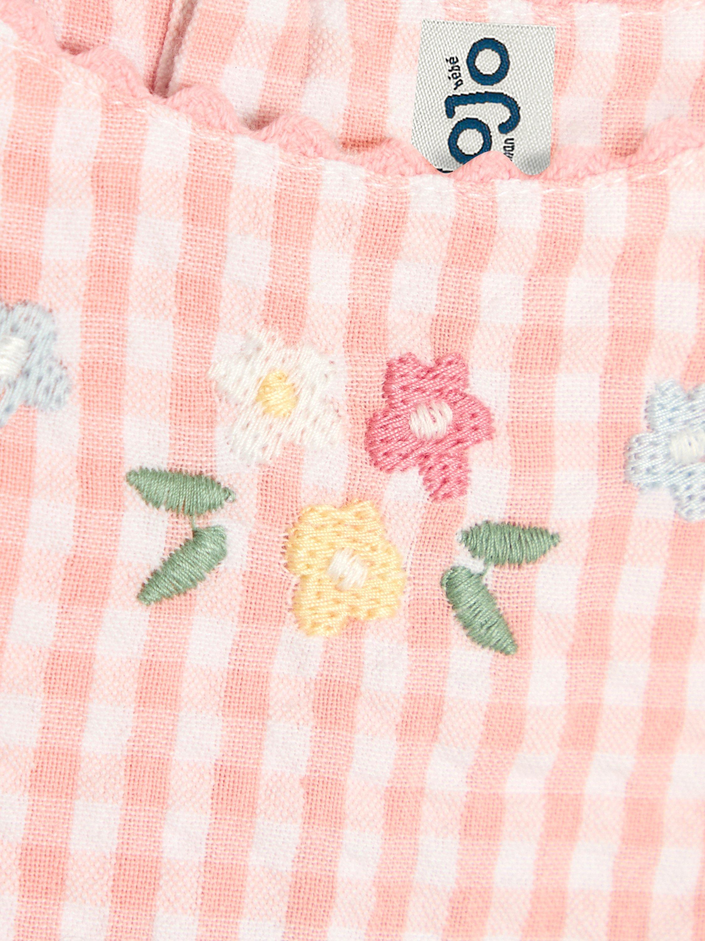 Product image 3 of 3, which shows JoJo Maman Bébé Kids' Mouse Applique Dress, Pink, 6-12 months