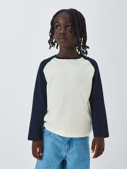 John Lewis Kids' Raglan Sleeve Jersey Tops, Pack of 3, Multi - view 2, Multi