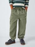 John Lewis Kids' Ribstop Cargo Trousers, Olive
