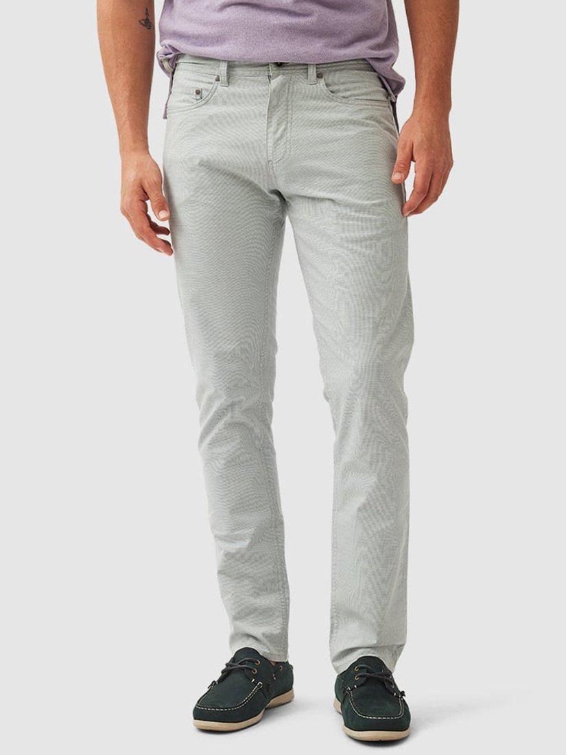 Product image 1 of 6, which shows Rodd & Gunn Gunn Fabric Straight Fit Long Leg Jeans, Dove, 28L