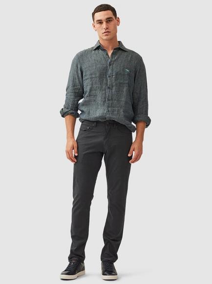 Rodd & Gunn Gunn Fabric Straight Fit Long Leg Jeans - view 2, Granite
