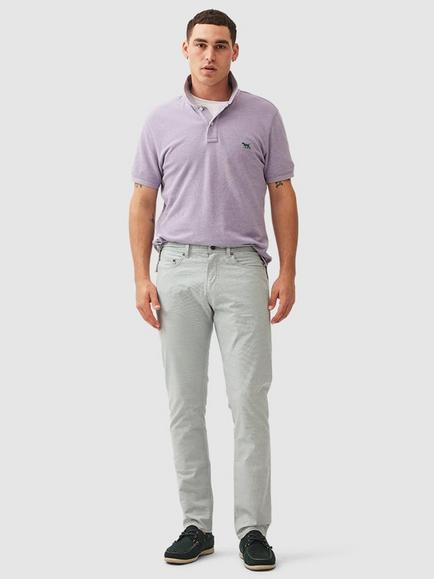 Rodd & Gunn Gunn Fabric Straight Fit Short Leg Jeans, Dove - view 2, Dove