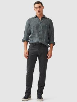 Rodd & Gunn Gunn Fabric Straight Fit Short Leg Jeans - view 2, Granite