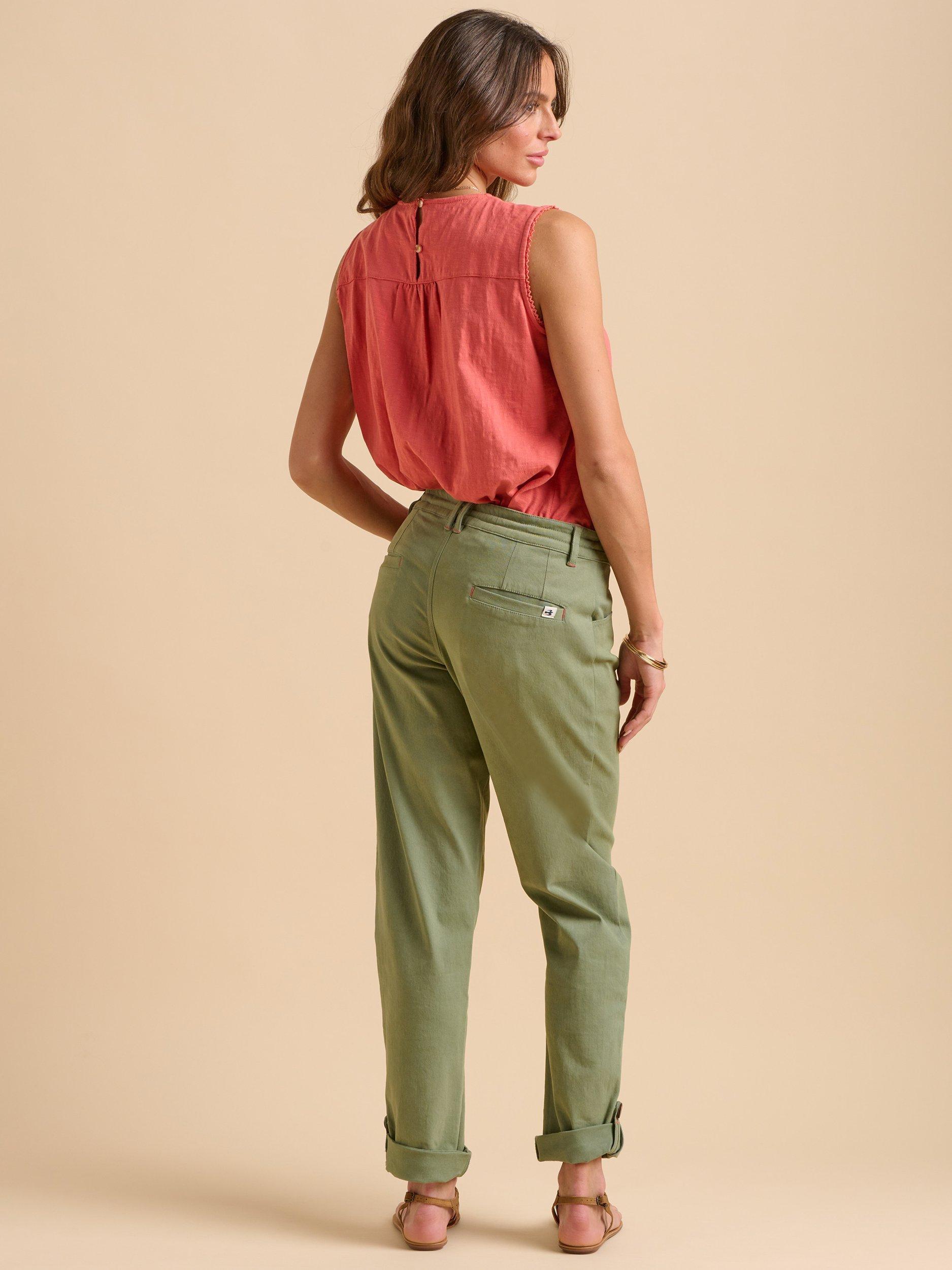 Product image 2 of 6, which shows Brakeburn Sleeveless Floral Textured Top, Coral, 8