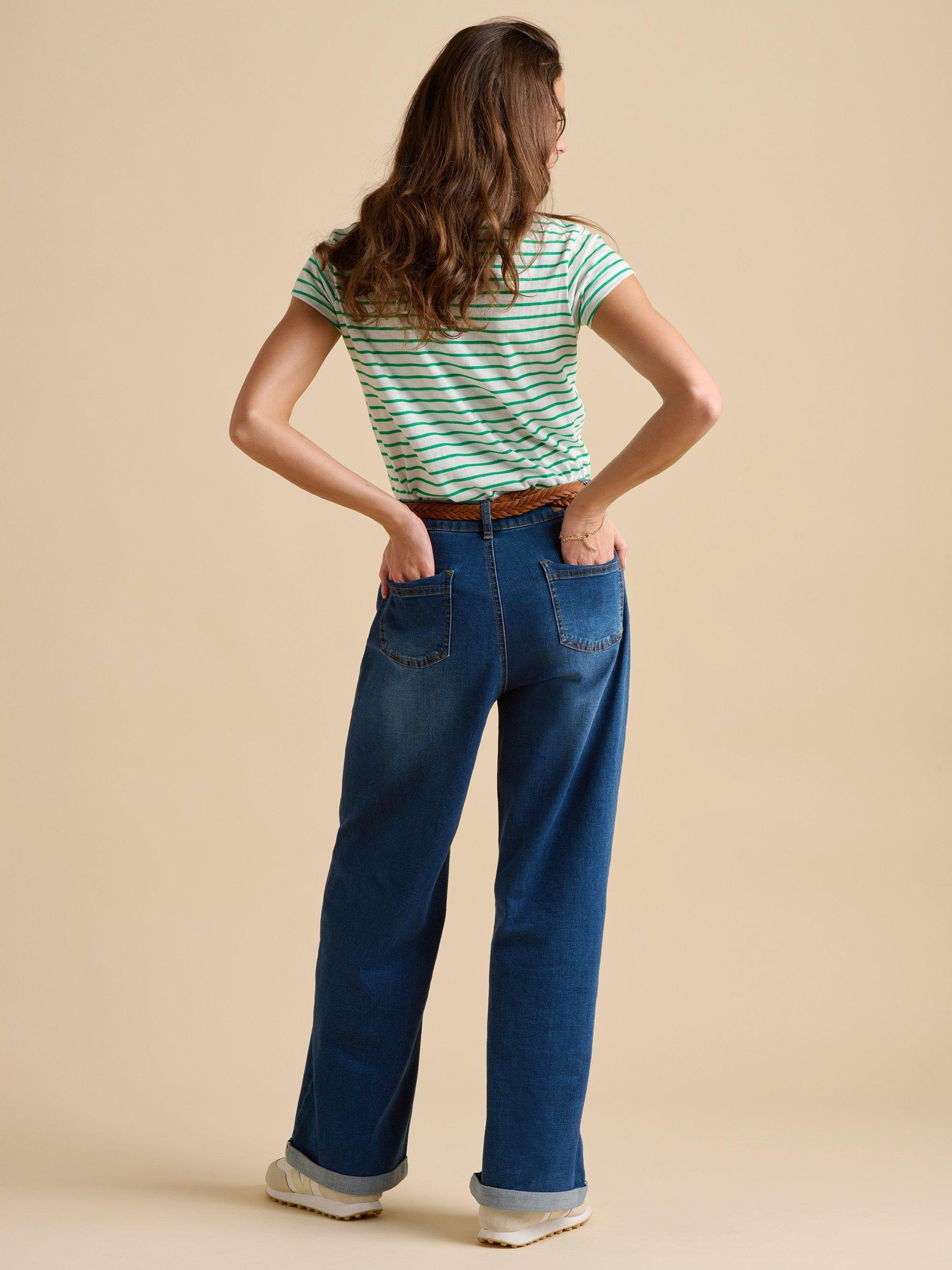 Product image 3 of 5, which shows Brakeburn Stripe Short Sleeve T-Shirt, Green, 8