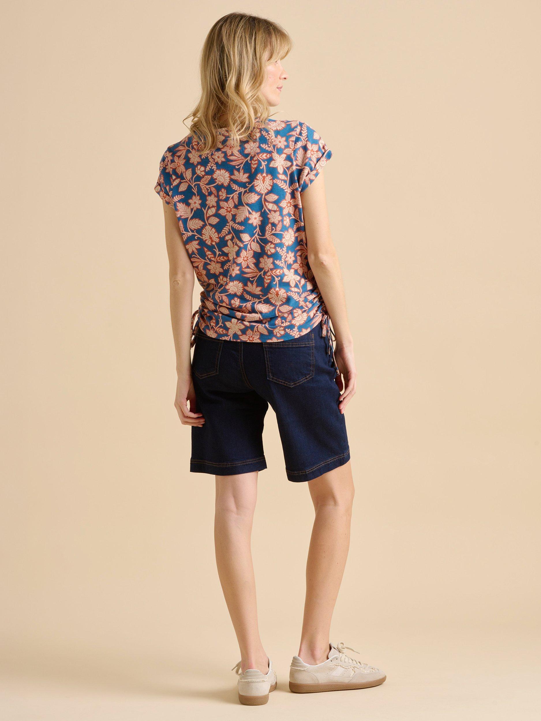Product image 2 of 5, which shows Brakeburn Midnight Garden Jersey T-Shirt, Navy, 8