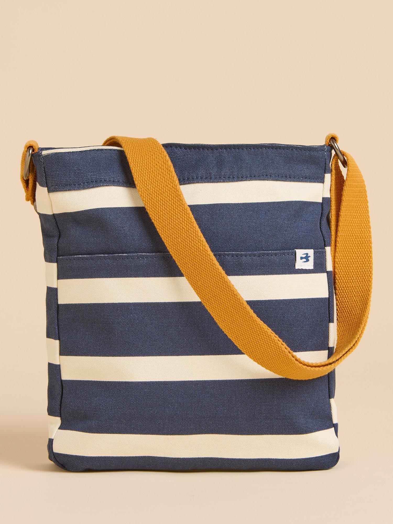 Product image 2 of 4, which shows Brakeburn Harbour Stripe Crossbody Bag, Navy