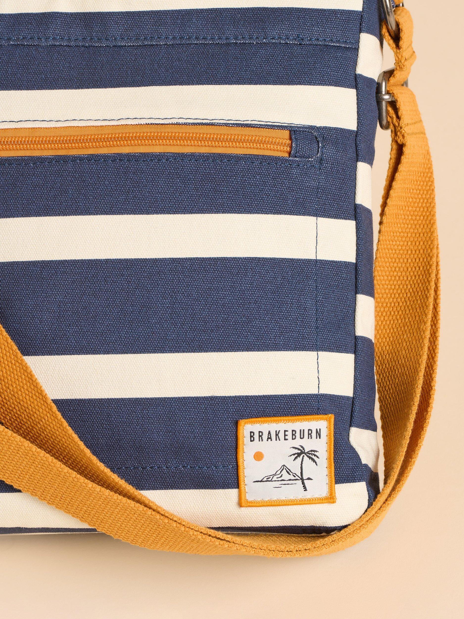 Product image 4 of 4, which shows Brakeburn Harbour Stripe Crossbody Bag, Navy