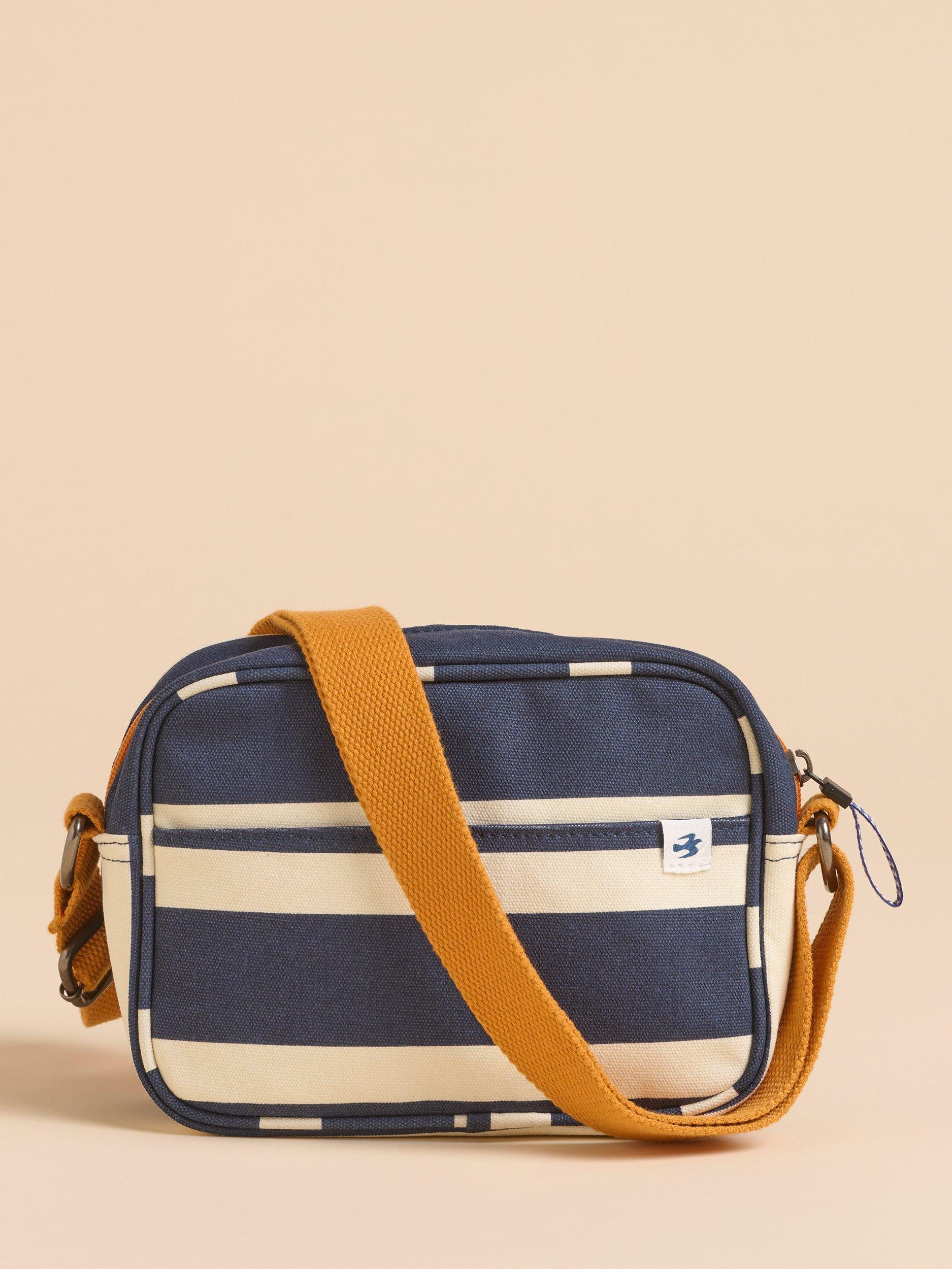 Product image 2 of 4, which shows Brakeburn Harbour Stripe Medium Crossbody Bag, Navy